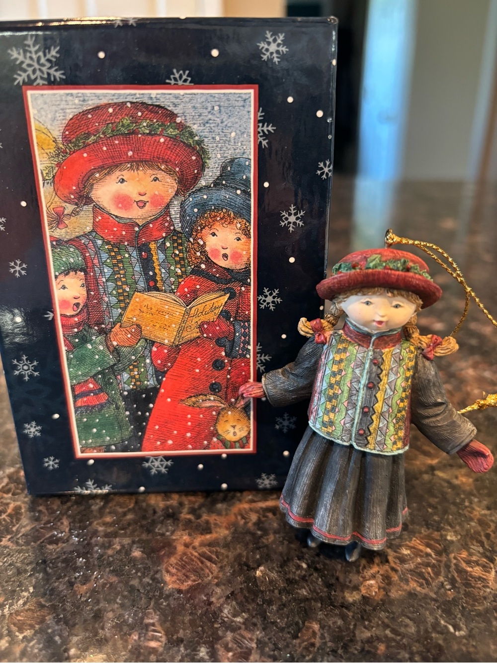 Vintage Lang Christmas Ornament.